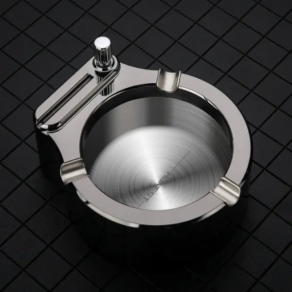 BowLift | Metal ashtray with stick lighter – Elegant & refillable