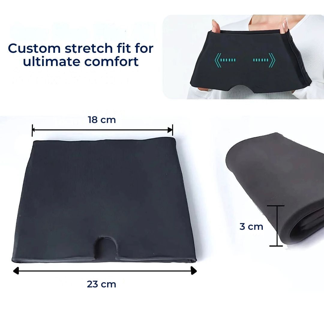 MigraSoothe Gel Hood Instant Headache and Migraine Relief | Cooling Comfort, Pressure Therapy & Light Blocking for Anytime Use Bowlift