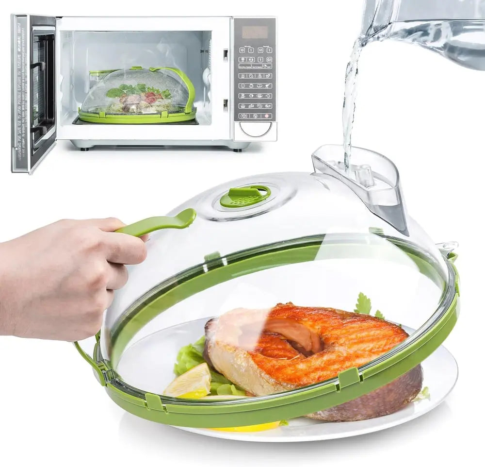 BowLift | Microwave steam cover with built-in damper for faster, cleaner heating