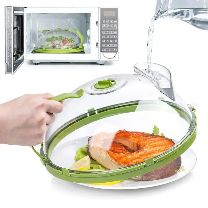 BowLift | Microwave cover with handle & steam valve – heat resistant