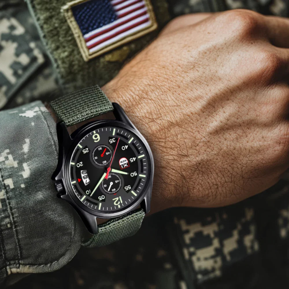 BowLift | Military Quartz Watch – Lightweight Tactical Nylon Strap Watch for Men