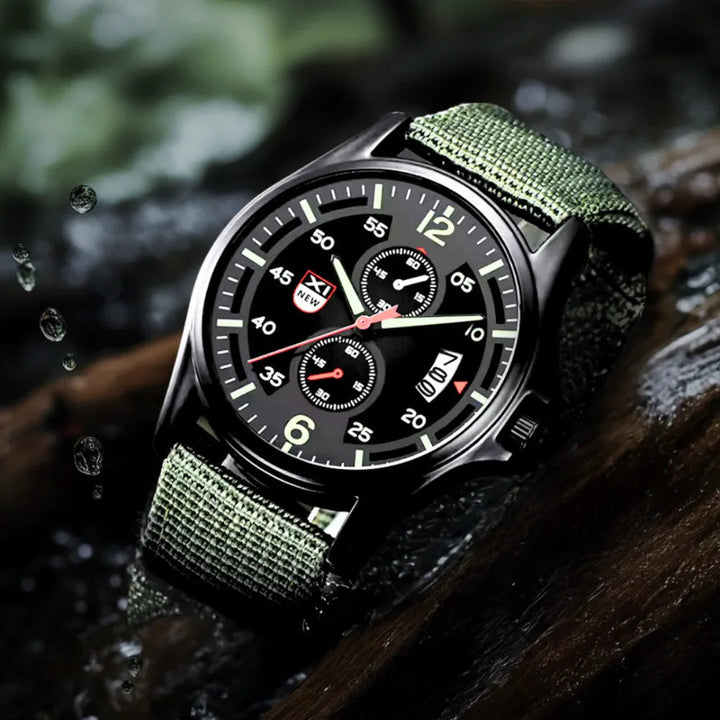 BowLift | Military Quartz Watch – Lightweight Tactical Nylon Strap Watch for Men