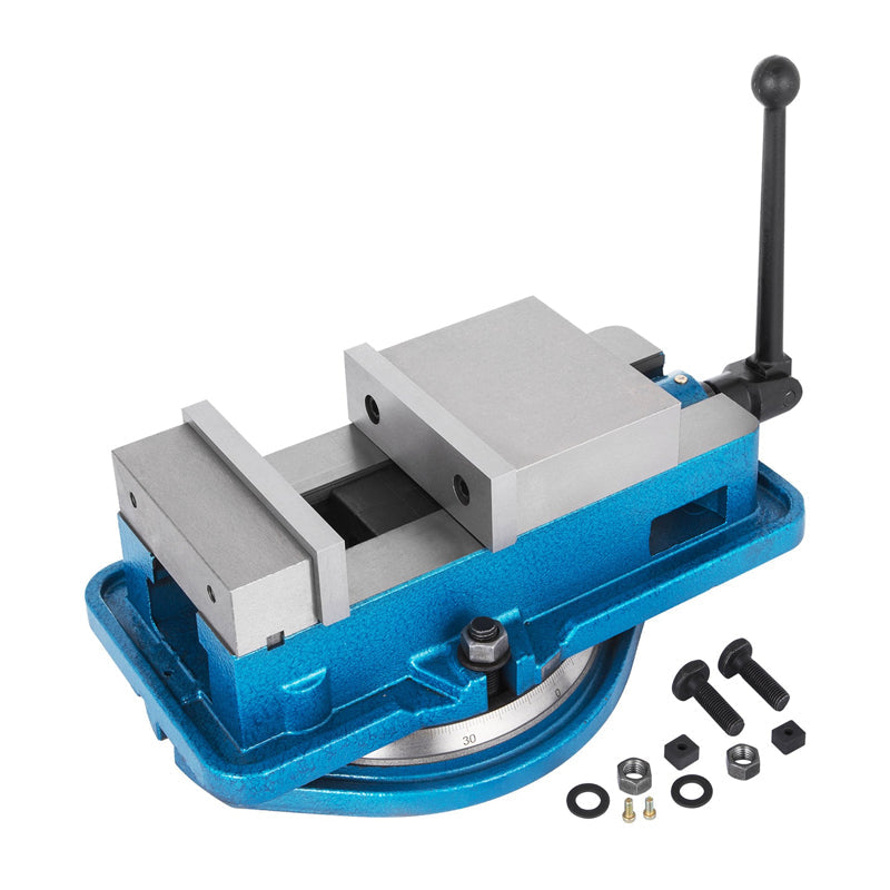 BowLift | Milling Vise Mill Vise Ductile Iron Material with 360 Degree Swiveling Base CNC Vise
