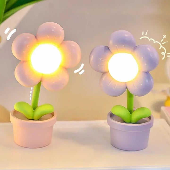 Small Flower Soothing Table Lamp - BlossomGlow | Bowlift