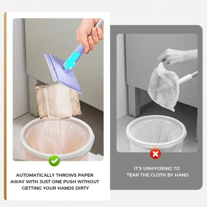 BowLift | Mini-Mop with automatic cloth changing system + 10 cleaning cloths