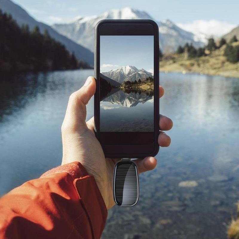 BowLift | Mini Emergency Solar Power Bank – Compact Solar Charger with Lightning or Type-C Connector