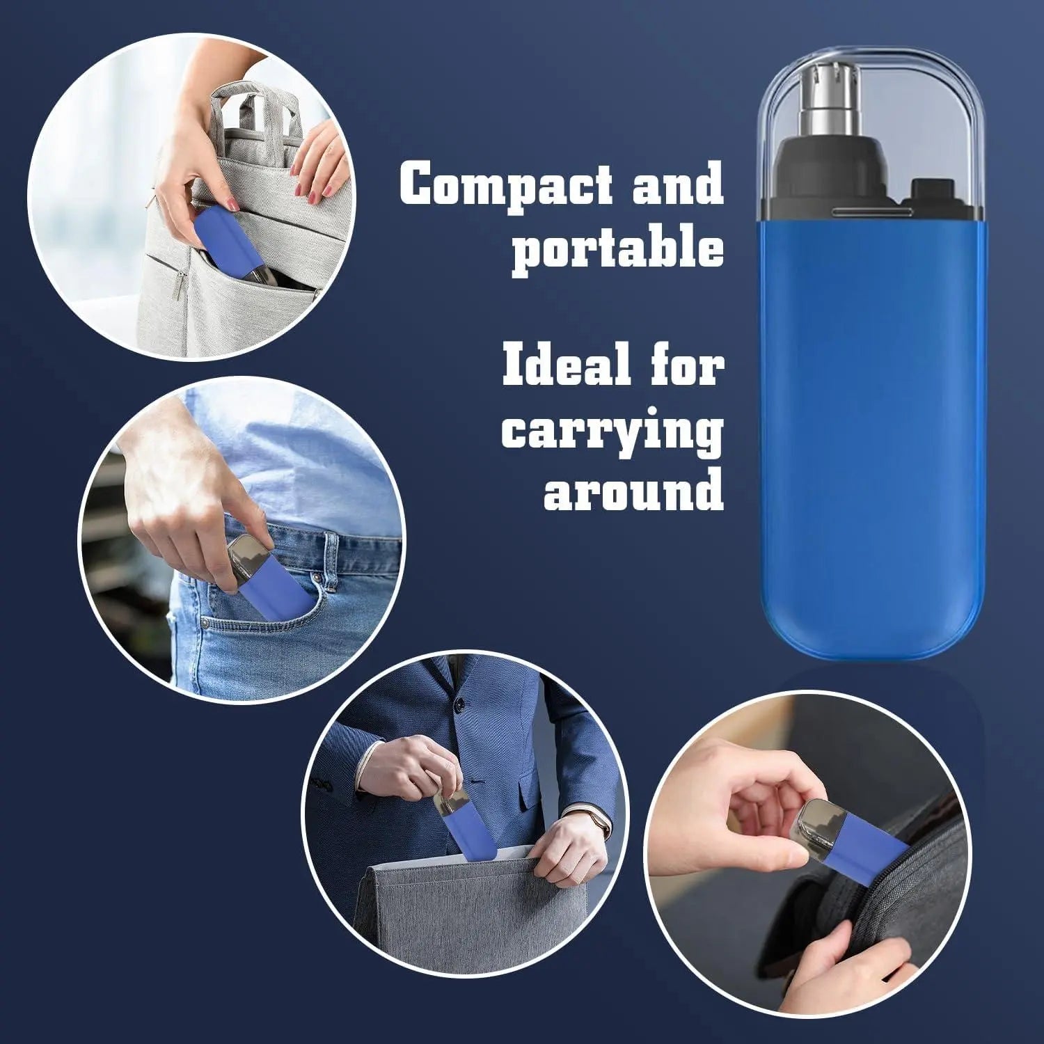 BowLift | Mini precision trimmer for nose, ears and eyebrows with USB-C charging