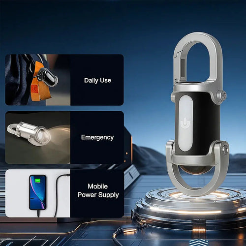 BowLift | Mini USB-C Rechargeable Keychain Flashlight