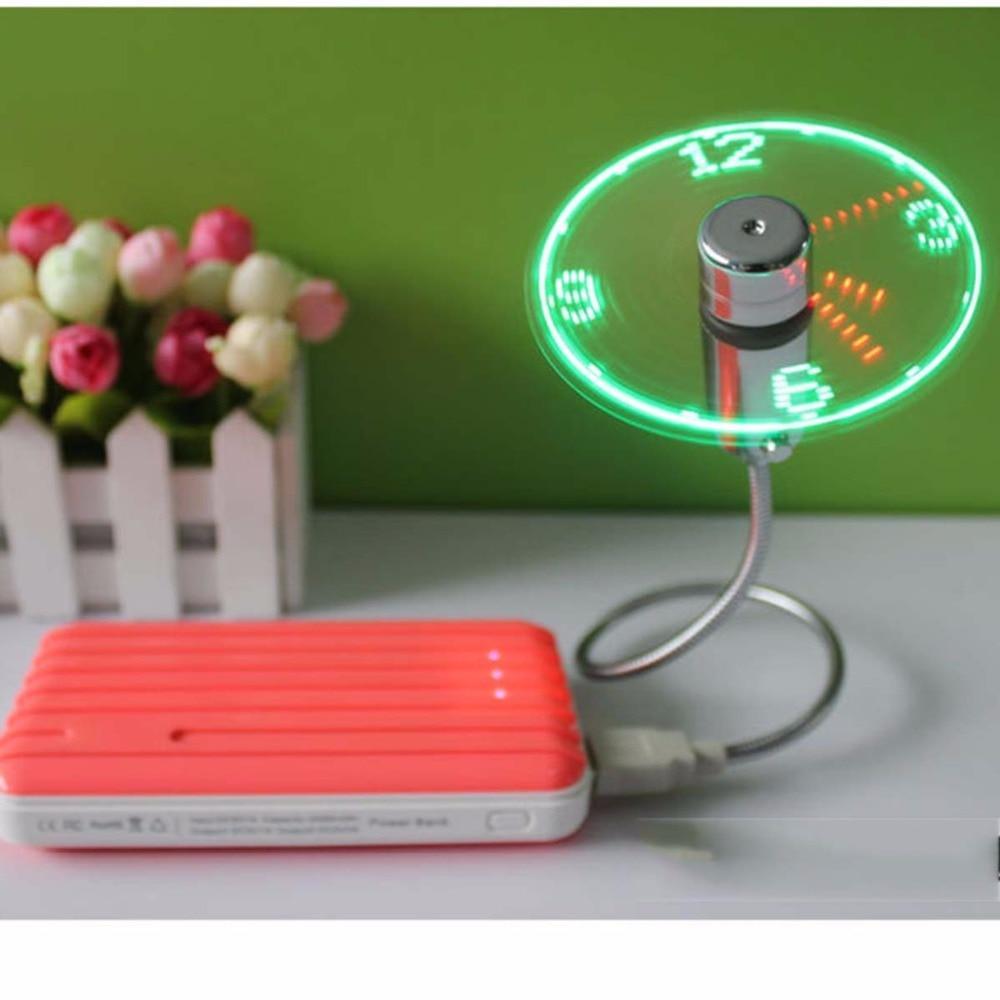 Mini USB Clock Fan | Bowlift