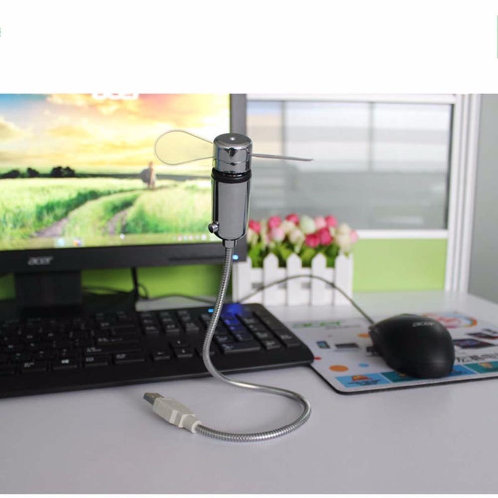 Mini USB Clock Fan | Bowlift