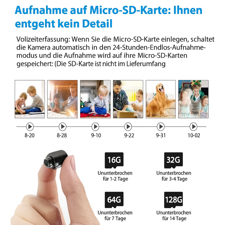 BowLift | Mini Surveillance Camera WLAN Night Vision Motion Detection