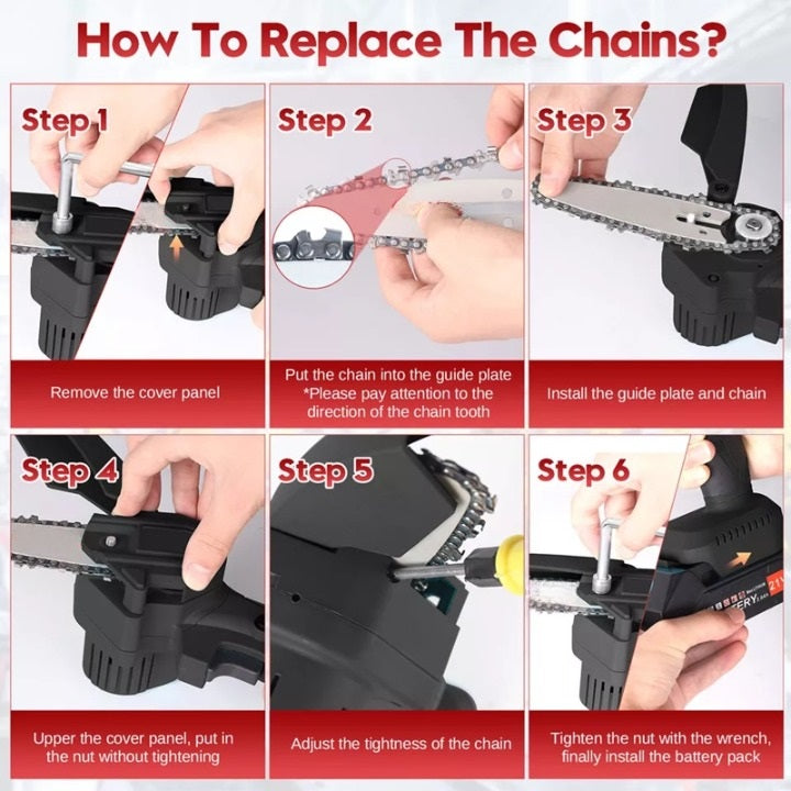 BowLift | Powerful 6-Inch Mini Chainsaw