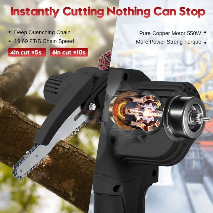 BowLift | Powerful 6-Inch Mini Chainsaw