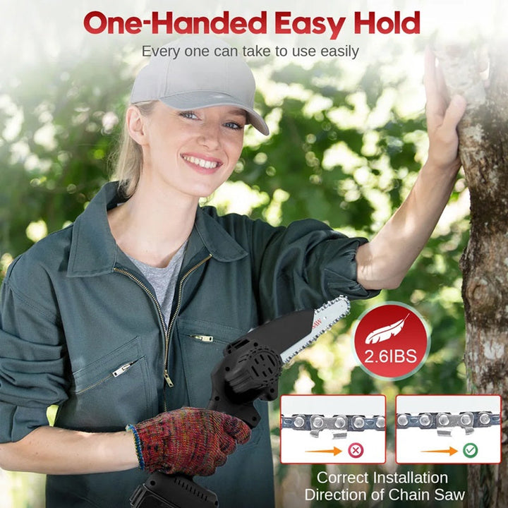 BowLift | Powerful 6-Inch Mini Chainsaw