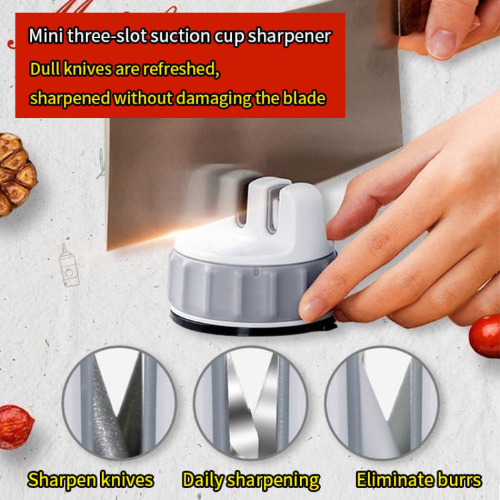 Mini Three-slot Suction Cup Sharpener | Bowlift