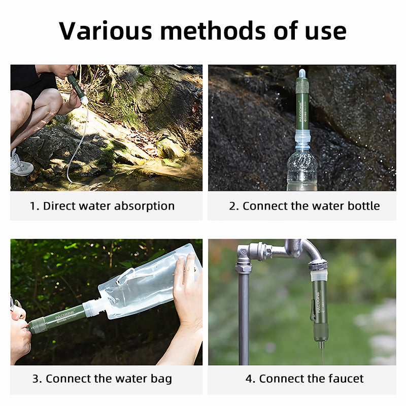 BowLift | Mini Water Filter Straw for Survival Camping
