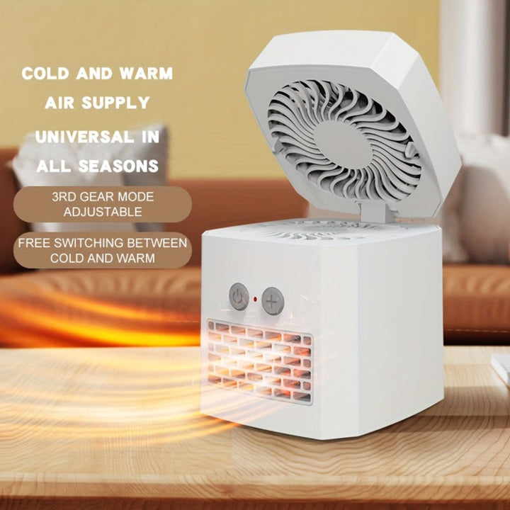 BowLift | Mini Electric Space Heater and Cooling Fan Portable Desktop Heater