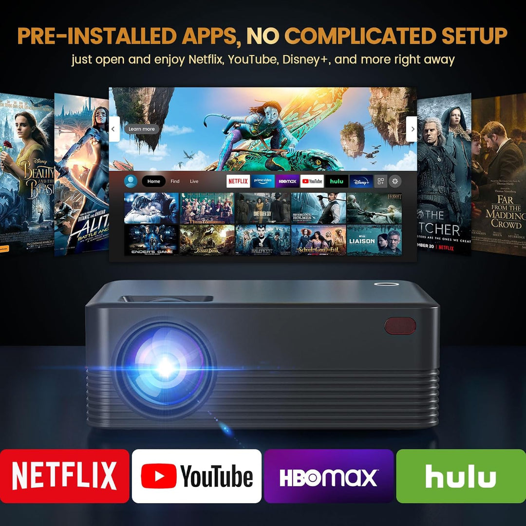 BowLift | Mini HD Home Cinema Projector Portable