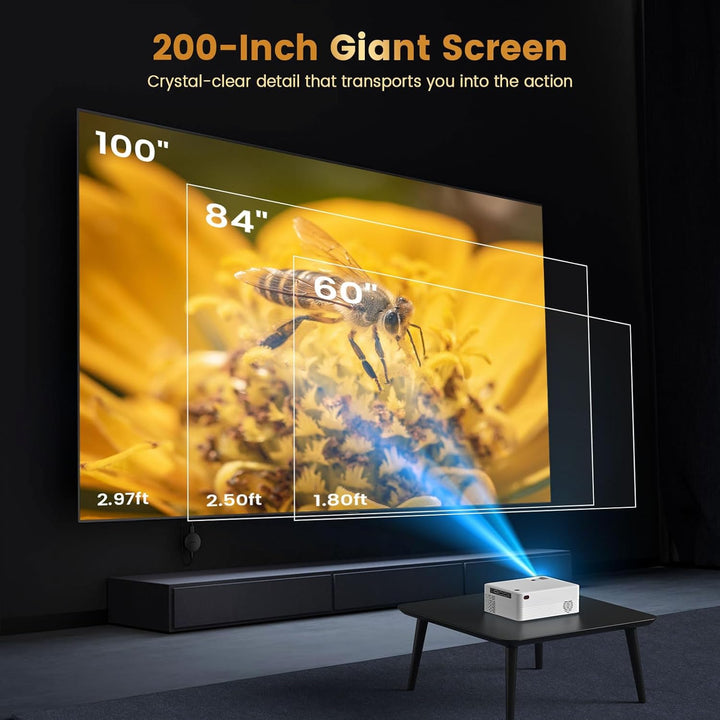 BowLift | Mini HD Home Cinema Projector Portable