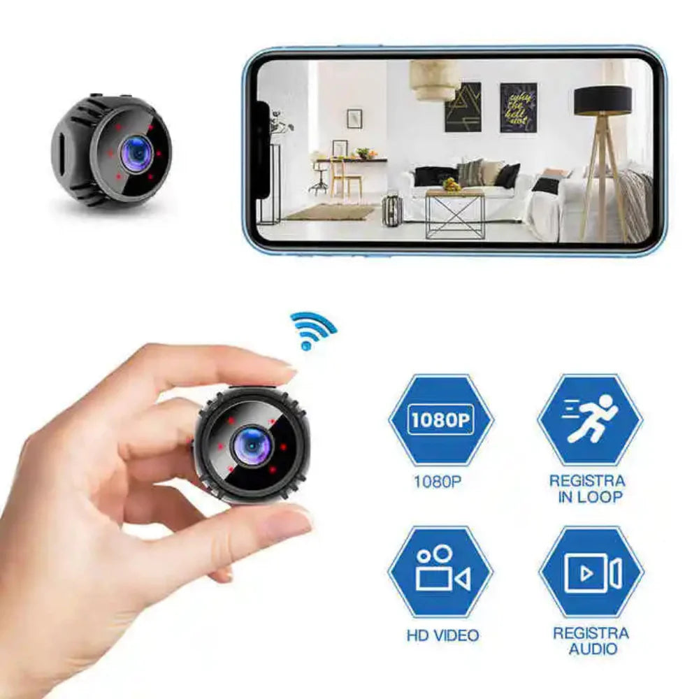 BowLift | Mini WiFi Security Camera 4K Night Vision Motion Detection