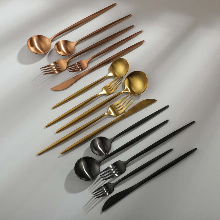 BowLift | Modern Luxe Cutlery Set of Stainless Steel in Stylish Colors