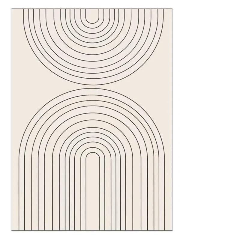 Minimalist Geometric Sun Moon Wall Art Fine Art Canvas Prints Modern Abstract Poster Pictures For Living Room Dining Room Art Decoration | Bowlift