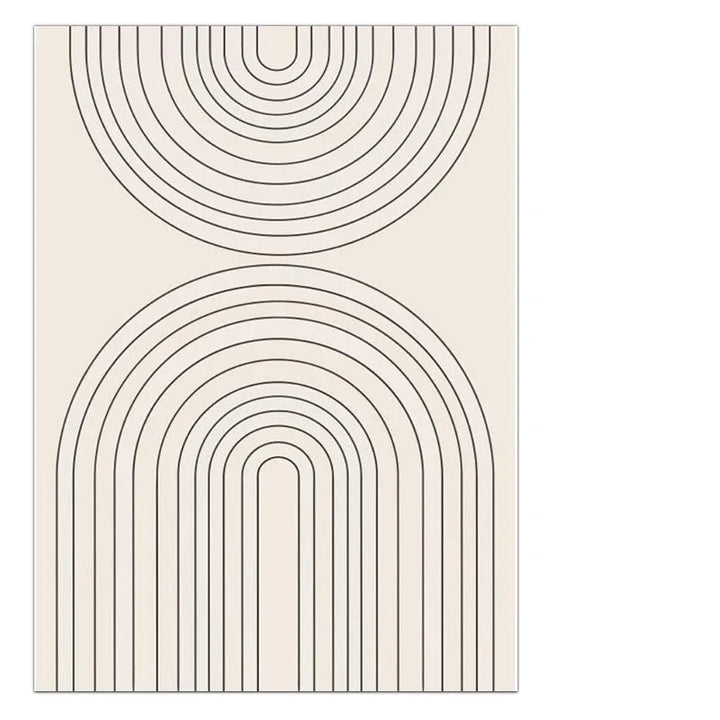 Minimalist Geometric Sun Moon Wall Art Fine Art Canvas Prints Modern Abstract Poster Pictures For Living Room Dining Room Art Decoration | Bowlift