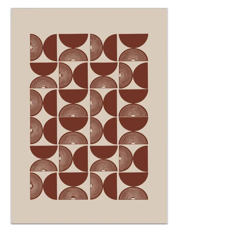 Minimalist Geometric Sun Moon Wall Art Fine Art Canvas Prints Modern Abstract Poster Pictures For Living Room Dining Room Art Decoration | Bowlift
