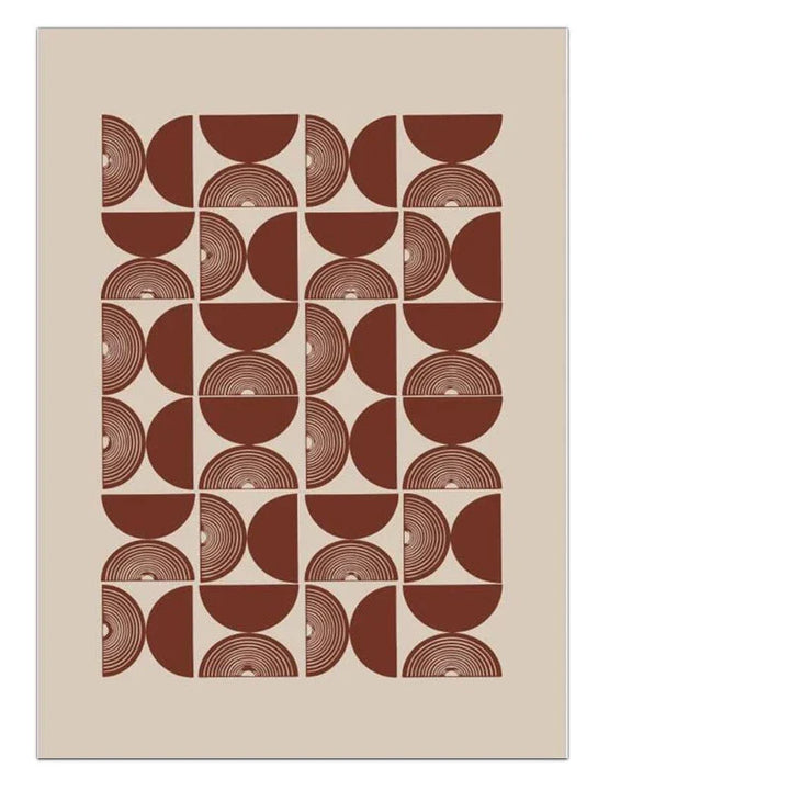 Minimalist Geometric Sun Moon Wall Art Fine Art Canvas Prints Modern Abstract Poster Pictures For Living Room Dining Room Art Decoration | Bowlift