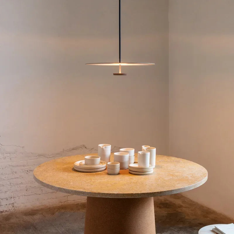 Modern ElegantArc LED Ring Pendant Lamp - Minimalist Design for Living Room & Dining Room | Bowlift