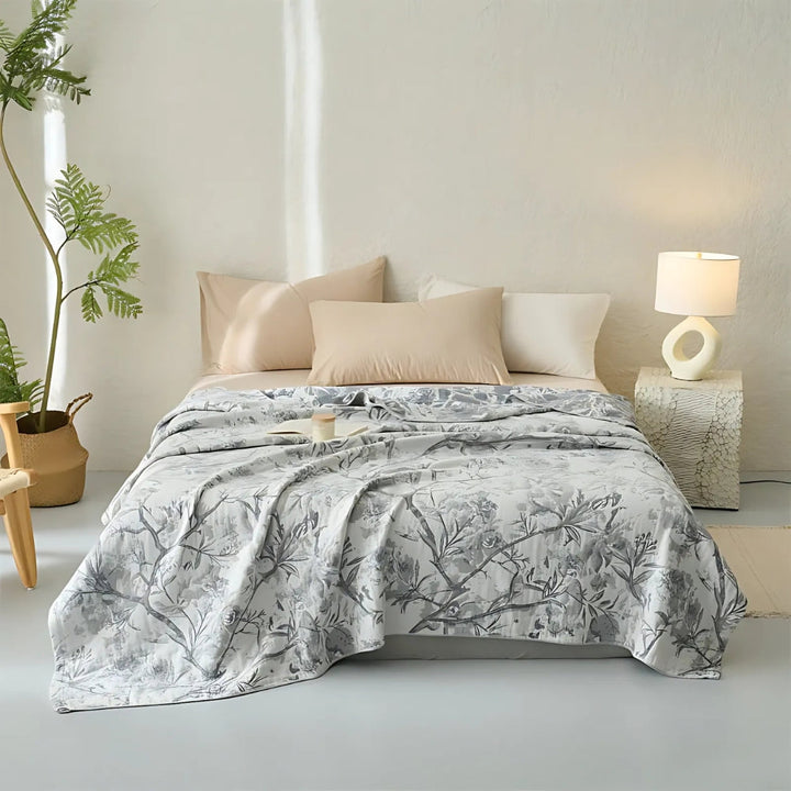 BowLift | Mirel All-Season Cotton Floral Blanket