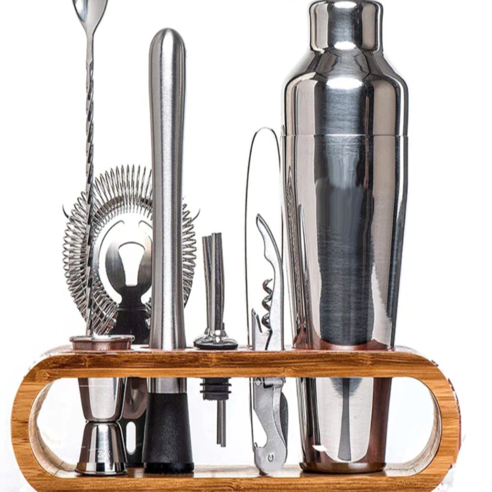 BowLift | Mixique 10-Piece Stainless Steel Cocktail Bar Set