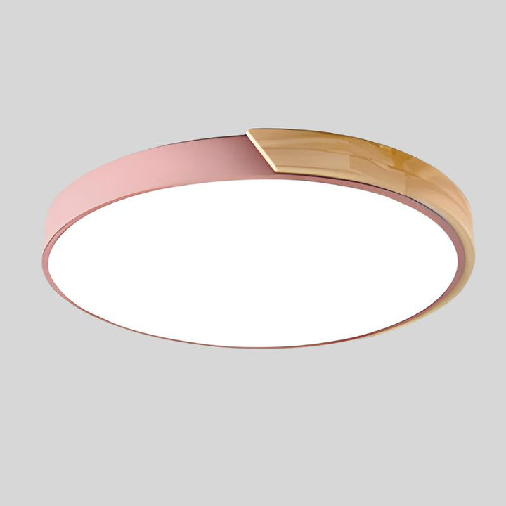 BowLift | Scandinavian Circular LED Ceiling Light | Soft Illumination, Minimalist Design & Ideal for Bedrooms and Work Areas