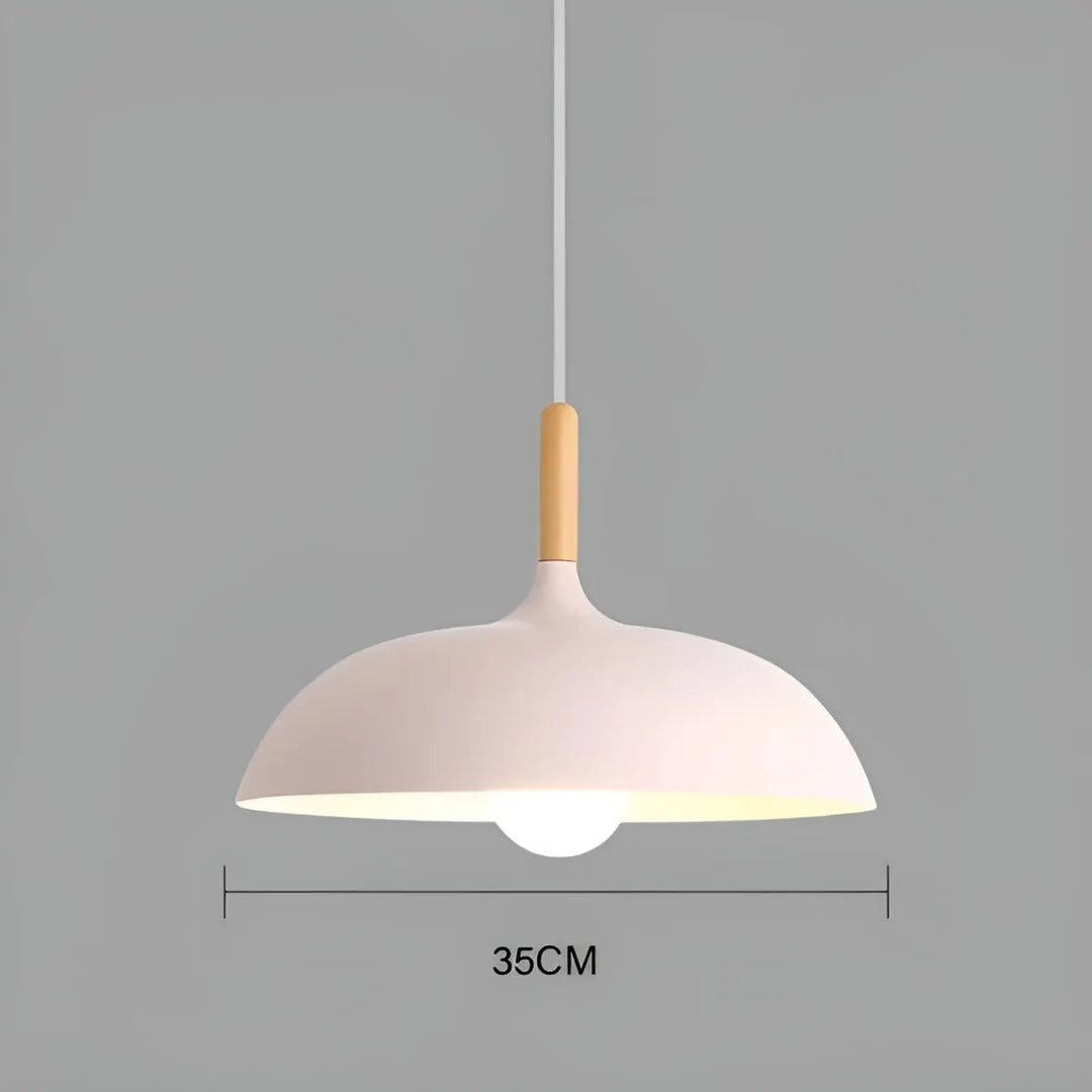 BowLift | Scandinavian Elegance: Luxury Oak Ceiling Lamp with LED Lighting