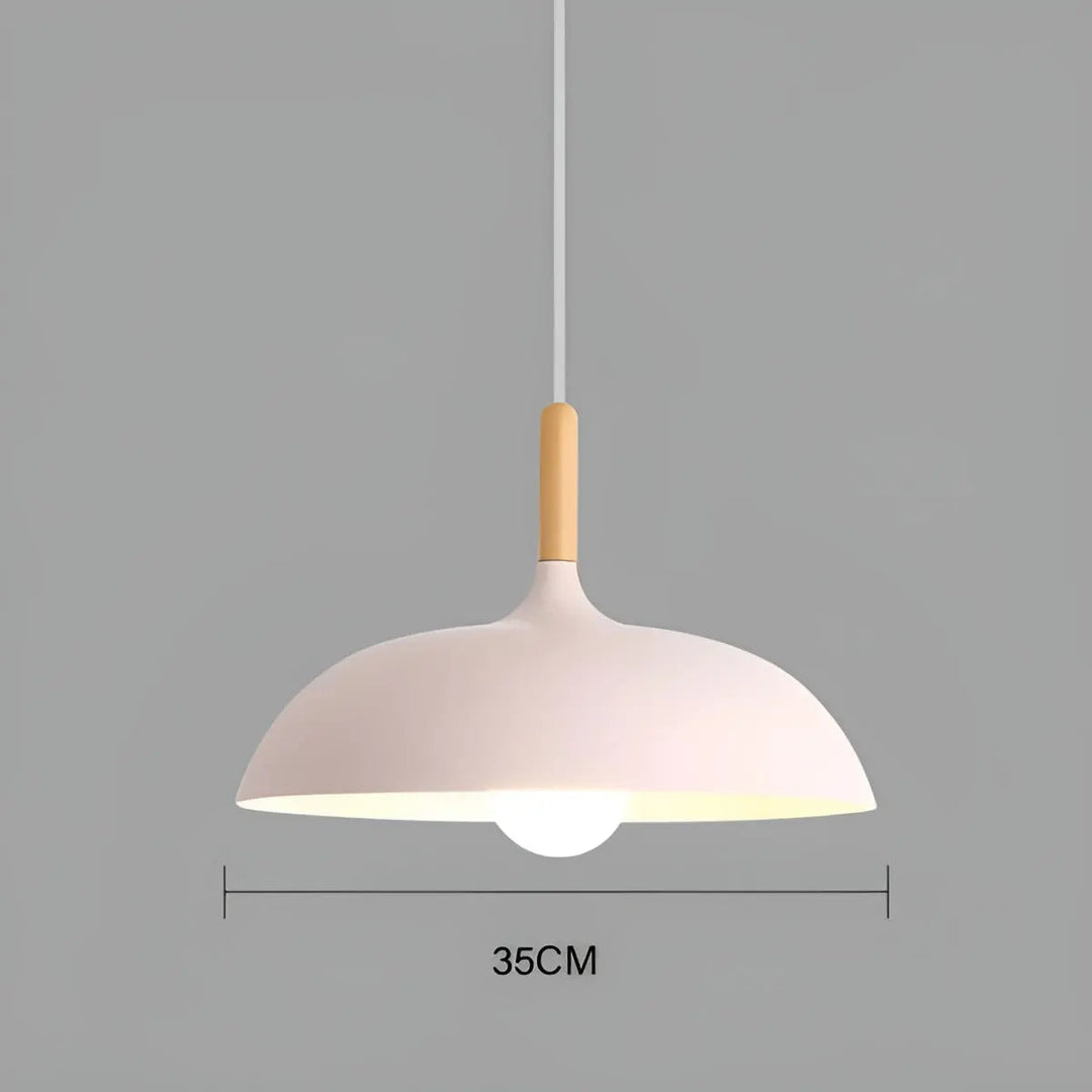 BowLift | Scandinavian Elegance: Luxury Oak Ceiling Lamp with LED Lighting