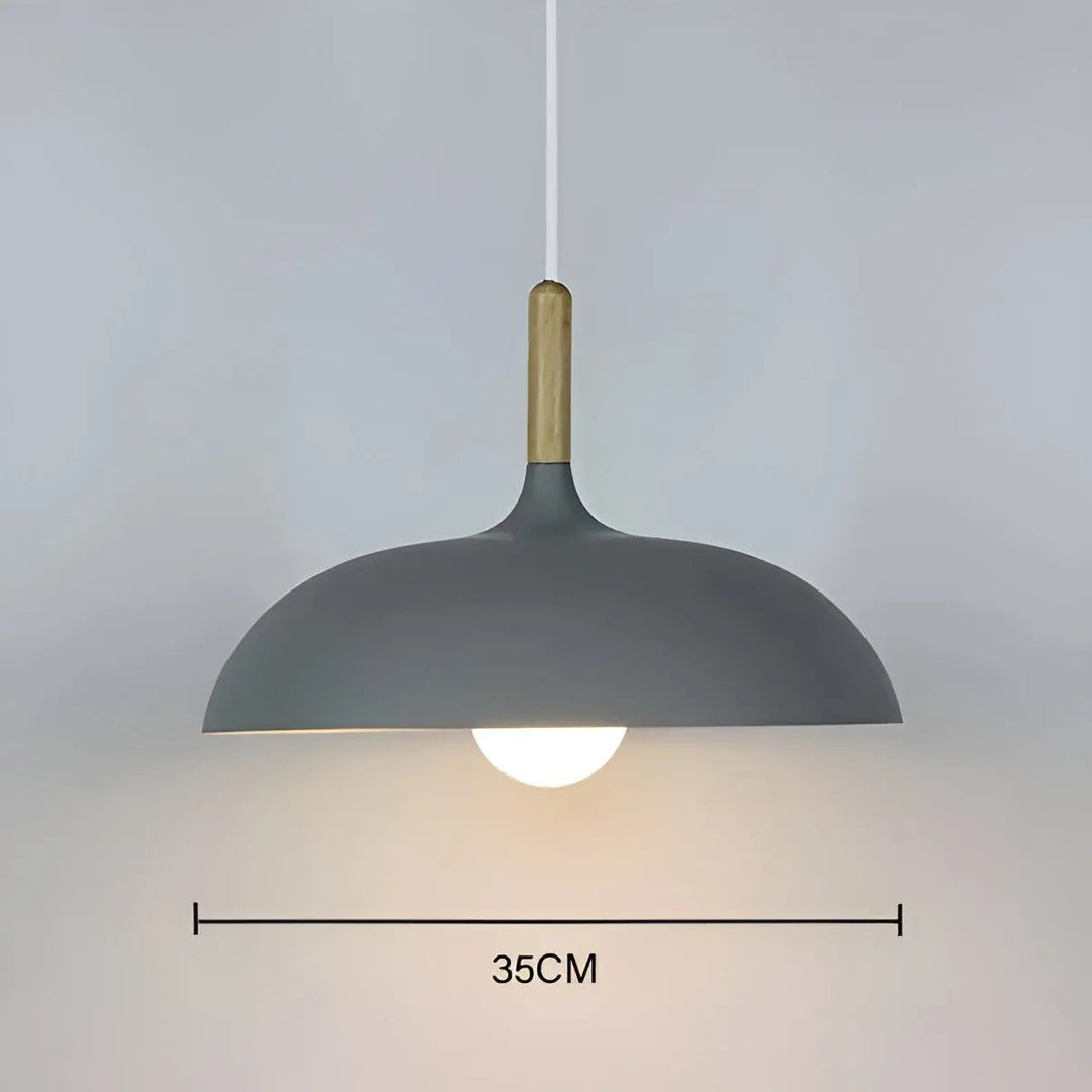 BowLift | Scandinavian Elegance: Luxury Oak Ceiling Lamp with LED Lighting