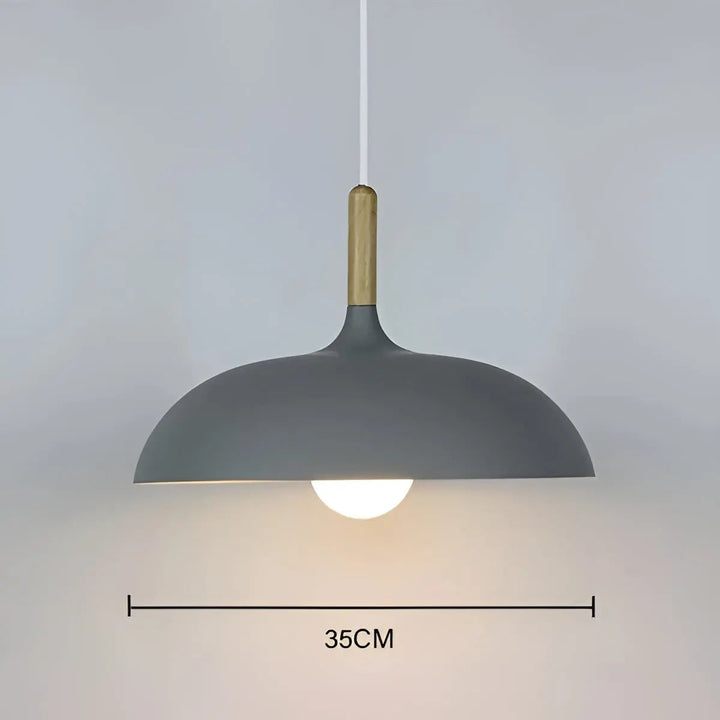 BowLift | Scandinavian Elegance: Luxury Oak Ceiling Lamp with LED Lighting