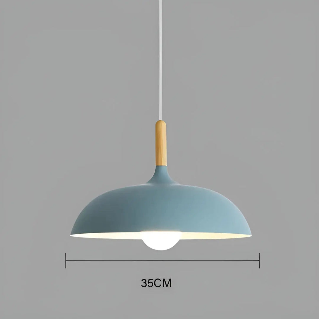BowLift | Scandinavian Elegance: Luxury Oak Ceiling Lamp with LED Lighting