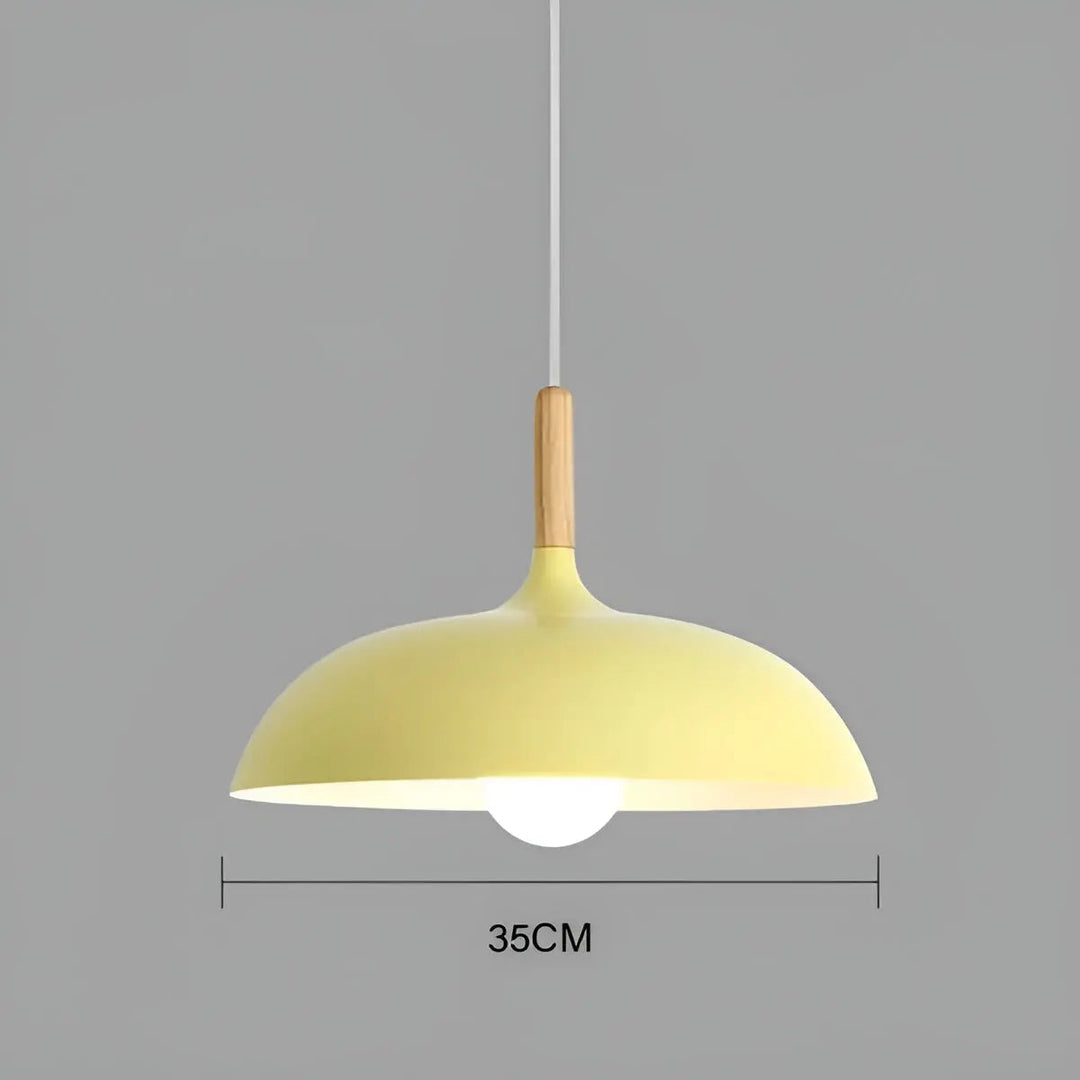 BowLift | Scandinavian Elegance: Luxury Oak Ceiling Lamp with LED Lighting