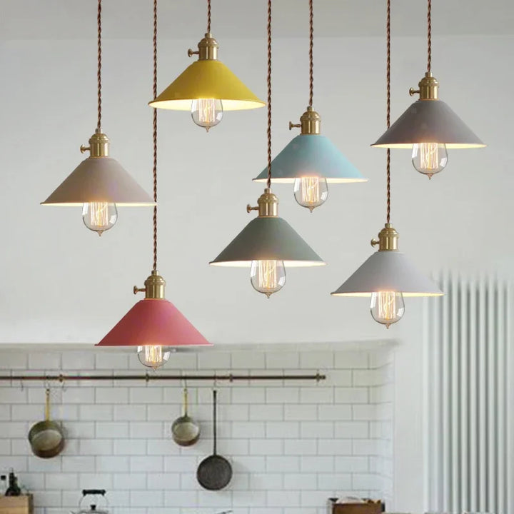 Modern creative chandelier in vintage style – pendant lamp for dining room & café | Bowlift
