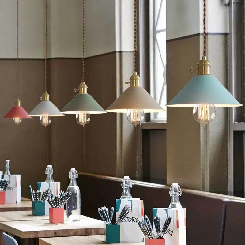 Modern creative chandelier in vintage style – pendant lamp for dining room & café | Bowlift