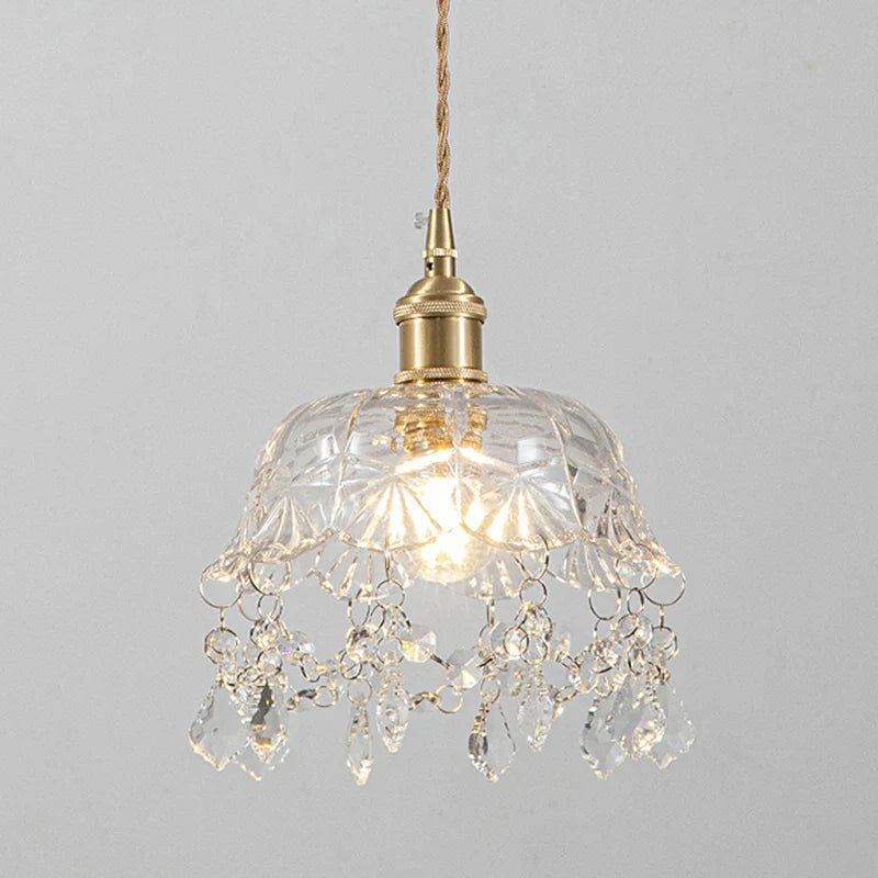 Modern Glass Pendant Lamp – Crystal Clear Design for Living Room & Dining Room | Bowlift