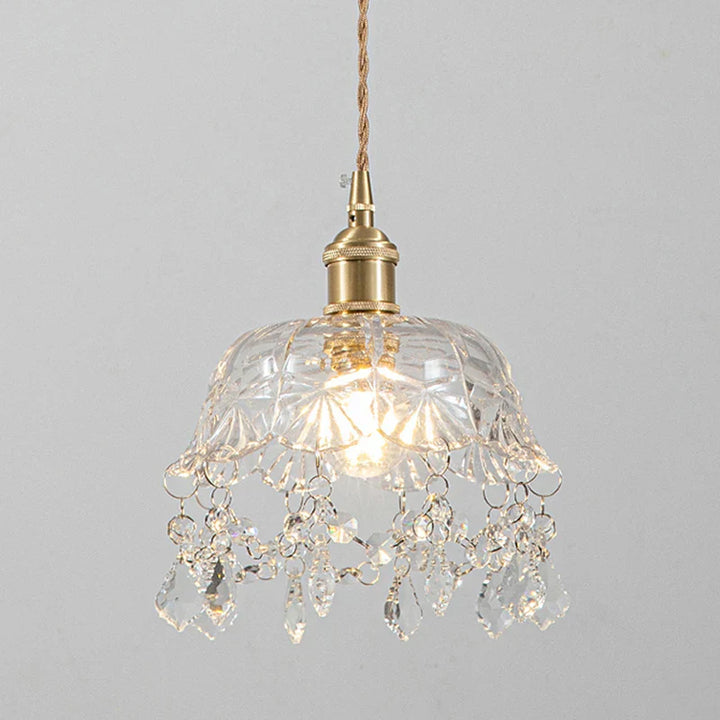 Modern Glass Pendant Lamp – Crystal Clear Design for Living Room & Dining Room | Bowlift