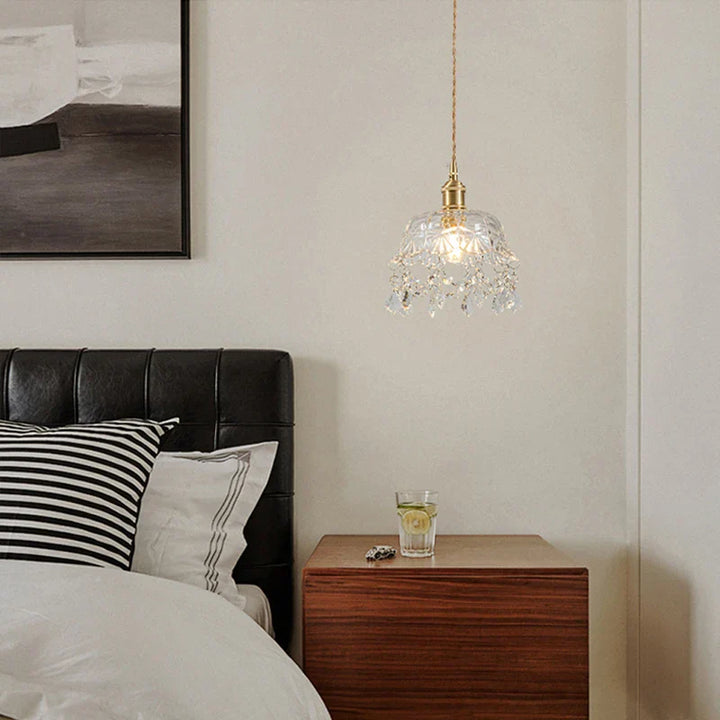 Modern Glass Pendant Lamp – Crystal Clear Design for Living Room & Dining Room | Bowlift