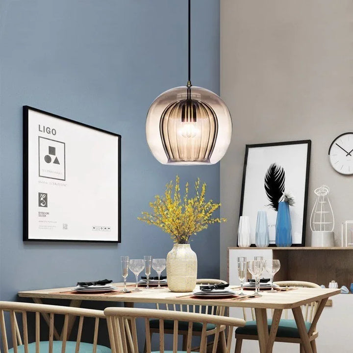 BowLift | GlassElegance Pendant Light - Modern Contemporary Hanging Light