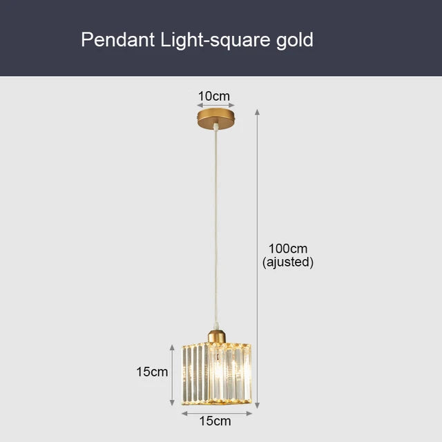 GlinsterLicht - Luxe K9 Crystal Pendant Lamp with LED Lighting for Living Room or Dining Room | Bowlift