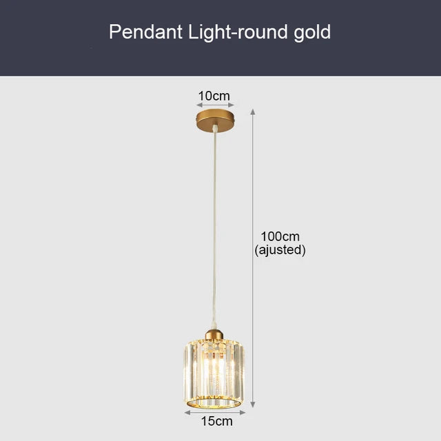 GlinsterLicht - Luxe K9 Crystal Pendant Lamp with LED Lighting for Living Room or Dining Room | Bowlift