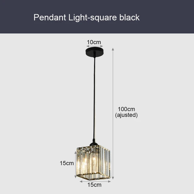GlinsterLicht - Luxe K9 Crystal Pendant Lamp with LED Lighting for Living Room or Dining Room | Bowlift