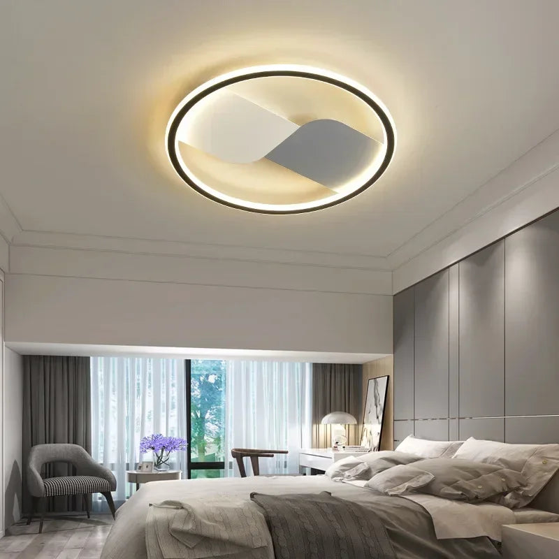 Modern LED ceiling light with round design – Dimmable for bedroom and living room | Bowlift
