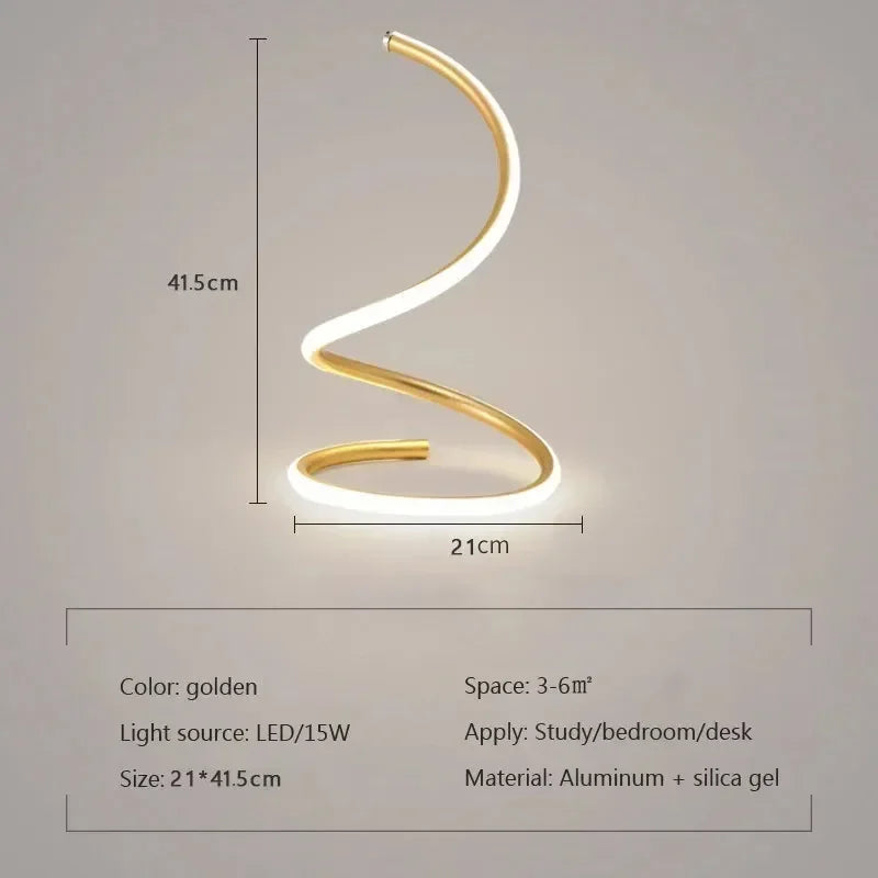 BowLift | GlowStream - Modern LED Table Lamp